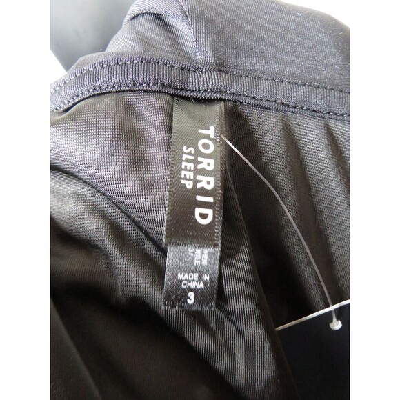 Torrid Black Crushed Velour Witchy Goth Hooded Lounge Dress Plus Size 3X - Picture 10 of 11